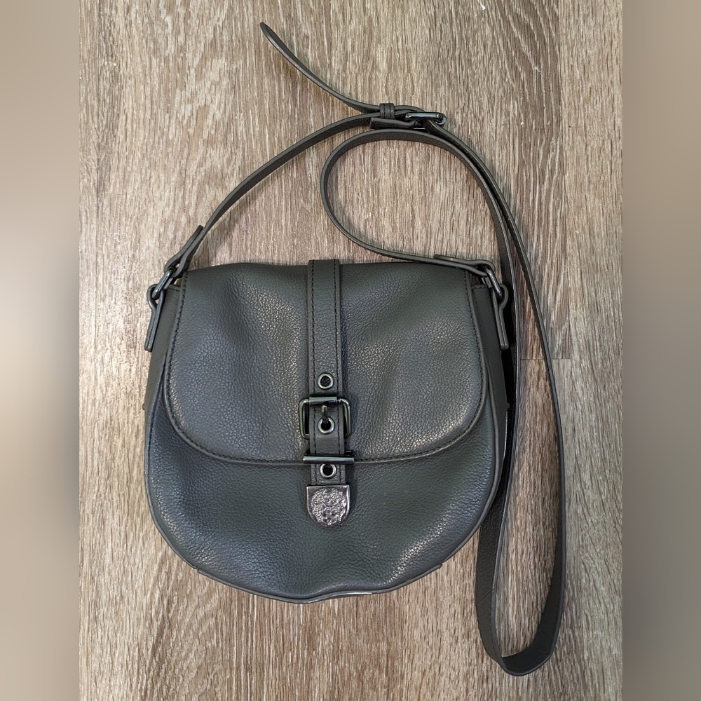 Vince Camuto Saddle Cross Body Bag Gray